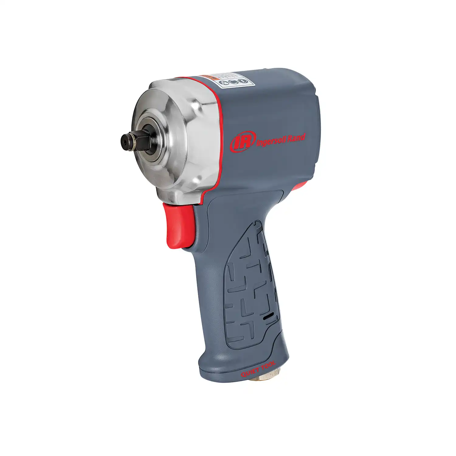 3/8" Air Impact Wrench, Quiet, Ultra Compact, 475 ft-lb Torque, Friction Ring Retainer, Pistol