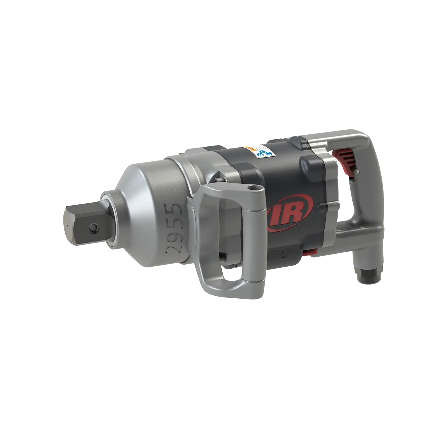 1-1/2" Air Impact Wrench, Heavy Duty, 4500 ft-lb Torque, Friction Ring-Thru-hole Retainer, D-Handle Inside Trigger