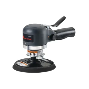 Ponceuse pneumatique orbitale angulaire double action, plateau adhésif 6”, 12 000 RPM, 0.25 HP, échappement latéral