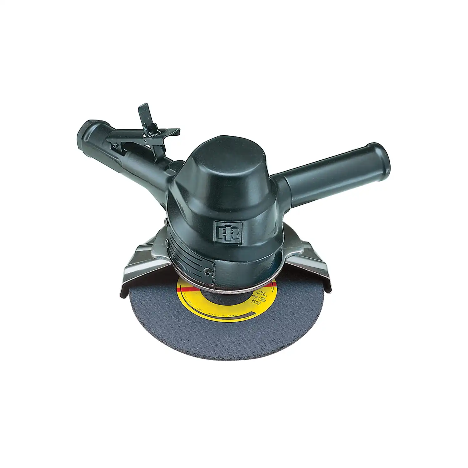 Meuleuse verticale pneumatique, disque type 27/28 de 9”, 6000 RPM, 2.1 HP, filetage 5/8”-11, échappement latéral